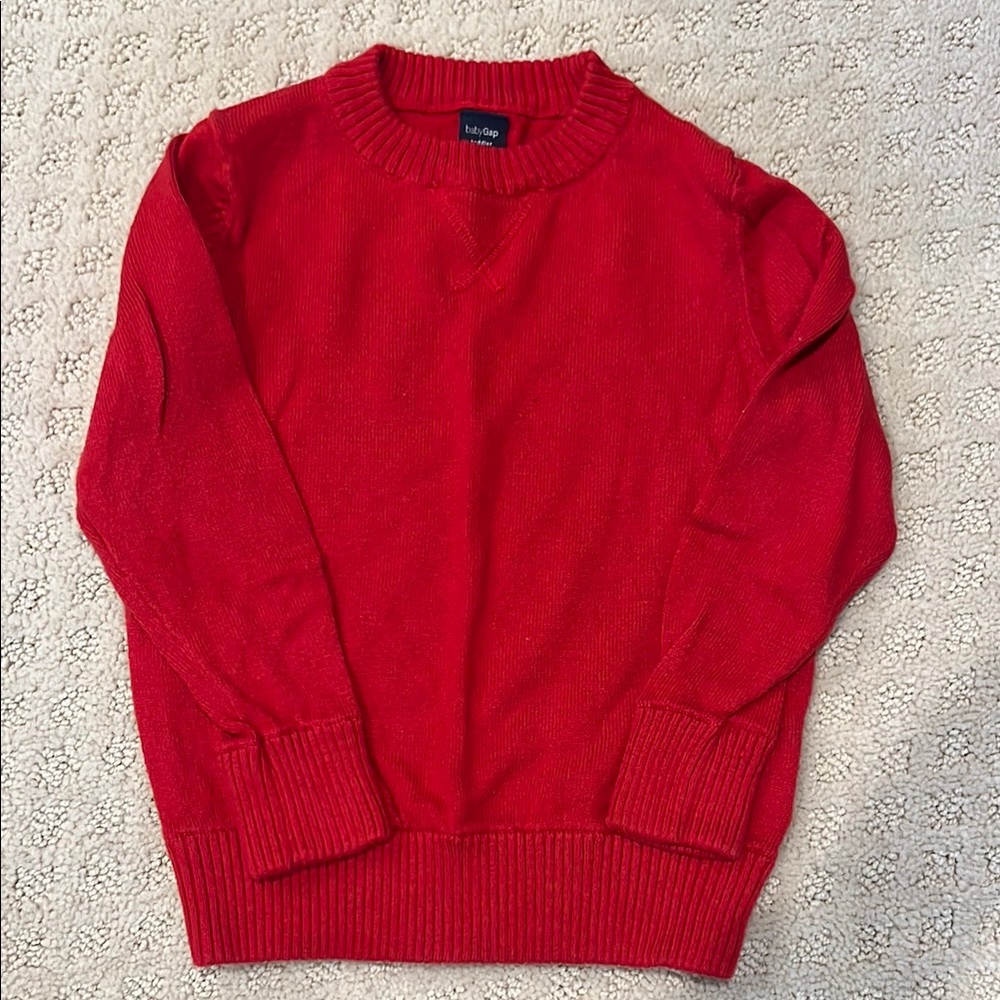 babyGap Red Crew Neck Sweater